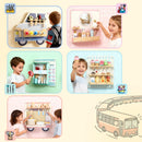 AIYAPLAY Wooden Busy Board, 5 in 1 Wall Panel Sensory Toy for Kids