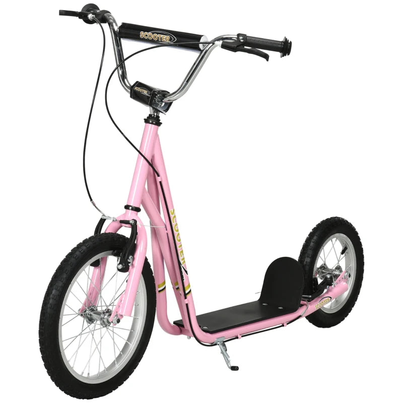 HOMCOM Teen Stunt Scooter for 5+ Years-  Pink