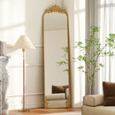 HOMCOM 50 x 160 cm Full Length Mirror with Metal Frame, Gold Tone