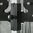 SPORTNOW Wall Mount Cable Station with 15 Positions Adjustable Dual Pulleys