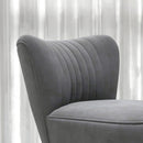 HOMCOM Accent Chair Wingback Armless Chair For Bedroom