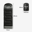 Outsunny Sleeping Bag For Adults, Lightweight & Compact Sleeping Bag, Black