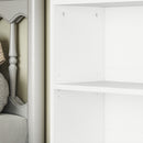 HOMCOM 6 Tier Bookshelf, Freestanding Bookcase With Adjustable Shelves