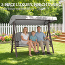 Outsunny 3 Seater Garden Swing Chair, Light Grey