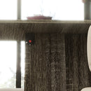 HOMCOM Mobile Drop Leaf Dining Table Folding Desk W/ 2 Wheels Storage Shelves