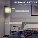 HOMCOM 66\" Modern Floor Lamp for Living Room with 10 Brightness Levels