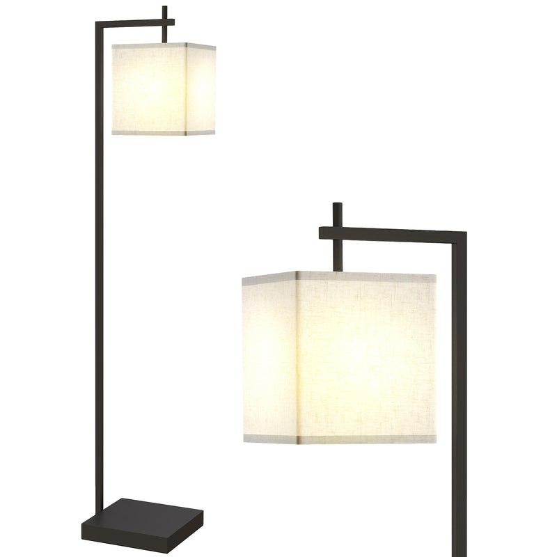 HOMCOM 66\" Modern Floor Lamp for Living Room with 10 Brightness Levels