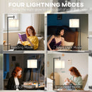 HOMCOM 66\" Modern Floor Lamp for Living Room with 10 Brightness Levels