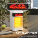 HOMCOM 1500W Fan Electric Heater With 3 Modes, Adjustable Thermostat, White