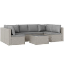 Outsunny 7 Pieces Rattan Garden Furniture Set with Cushions, Grey