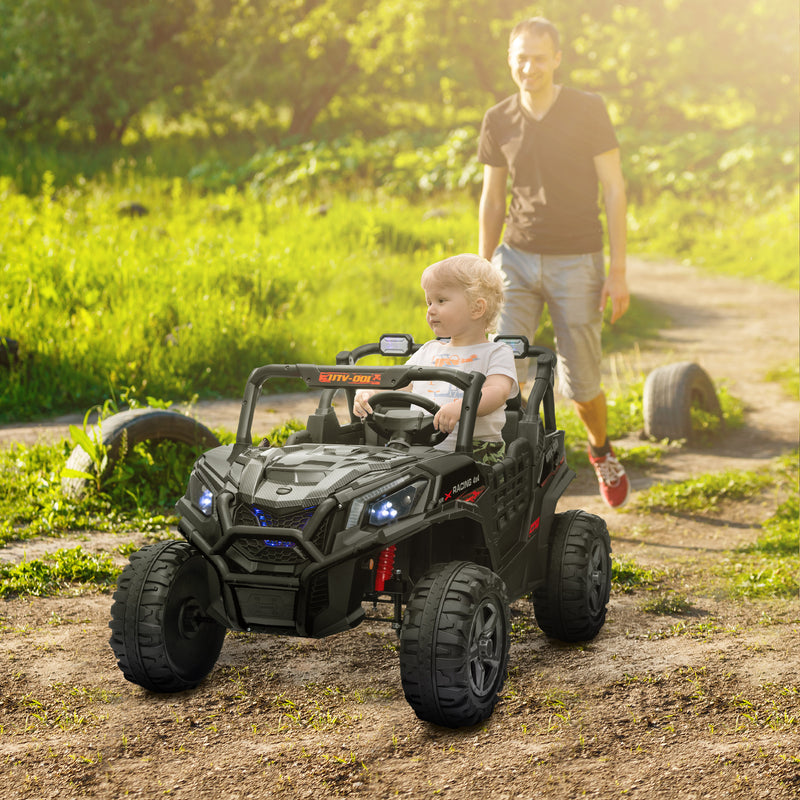 AIYAPLAY 2 Seater 24V Kids Electric Car w/ Remote Control