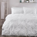 Serene Lara Duvet Cover Set in White