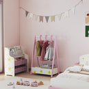 AIYAPLAY Baby Clothing Rack with Hangers, Shelf, Kids Clothes Rail