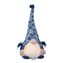 35cm Battery Operated Light Up Sitting Christmas Gonk In Light Blue
