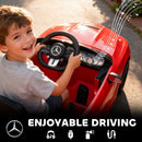 AIYAPLAY Kids Electric Car Licensed Mercedes AMG, 12V Ride On Car, Red