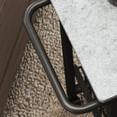 HOMCOM 4-Tier Kitchen Island on Wheels with 4 Pull-Out Baskets, Light Grey