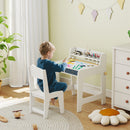 AIYAPLAY Art Table And Chair Set For Children With Drawers