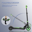 HOMCOM Folding Electric Scooter With Rear Wheel Brake