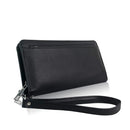 Lerae   Glossy Faux Leather Purse  - Black