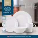 Lewis's 16 Piece Dinner Set - Arctic White