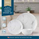 Lewis's 12 Piece Marble Dinner Set