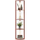 HOMCOM Corner Floor Lamp With Dimmable Warm White LED Light