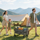 Outsunny 62L Festival Trolley, 120kg Heavy Duty Folding Trolley Cart