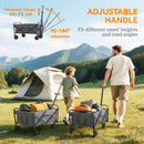 Outsunny 62L Festival Trolley, 120kg Heavy Duty Folding Trolley Cart