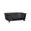 77cm x 58cm Grey Plastic Raised Pet Basket with Legs