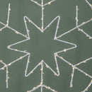48cm x 38cm Light up Hanging Christmas Snowflake Bauble with 250 Warm White LEDs