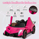 4WD Kids Ride On Sports Car Lamborghini with Taillights-Pink