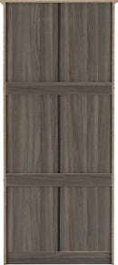 LISBON 2 DOOR WARDROBE - BLACK WOOD GRAIN