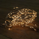 200 LED 10m Premier MicroBrights Indoor Outdoor Christmas Multi Function Battery Operated Lights with Timer on Pin Wire in Warm White