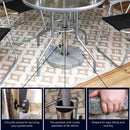 25kg Round Granite Garden Parasol / Umbrella Base Weight Stainless Steel Pole