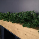 Premier 270cm (9ft) X 25cm Plain Green Christmas Garland Decoration