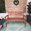 Hawkshead 2 Seater Outdoor Wooden Garden Patio Bench