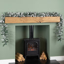 2.7m (9ft) Snow Flocked Woodcote Fir Christmas Garland