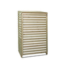68cm x 1.2m Wooden Outdoor Garden Single Wheelie Bin Store Storage