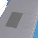 Outsunny 4-6 Man Camping Tent With 2 Bedroom And Living Area, Grey And Orange