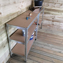 Set of 2 Garage Shelving 90cm Wide & 180cm High Heavy Duty 5 Tier Multipurpose Metal Racking Unit  / Warehouse Shelving Storage