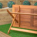 Windermere Outdoor 6 Person Folding Rectangular Wooden Table