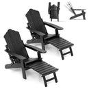 Set of 2 Adirondack Lounge Patio Chairs