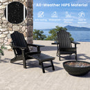 Set of 2 Adirondack Lounge Patio Chairs