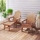 Set of 2 Adirondack Lounge Patio Chairs