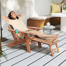 Set of 2 Adirondack Lounge Patio Chairs