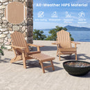 Set of 2 Adirondack Lounge Patio Chairs