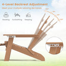 Set of 2 Adirondack Lounge Patio Chairs