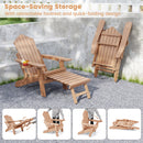Set of 2 Adirondack Lounge Patio Chairs