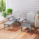 Set of 2 Adirondack Lounge Patio Chairs