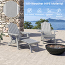 Set of 2 Adirondack Lounge Patio Chairs